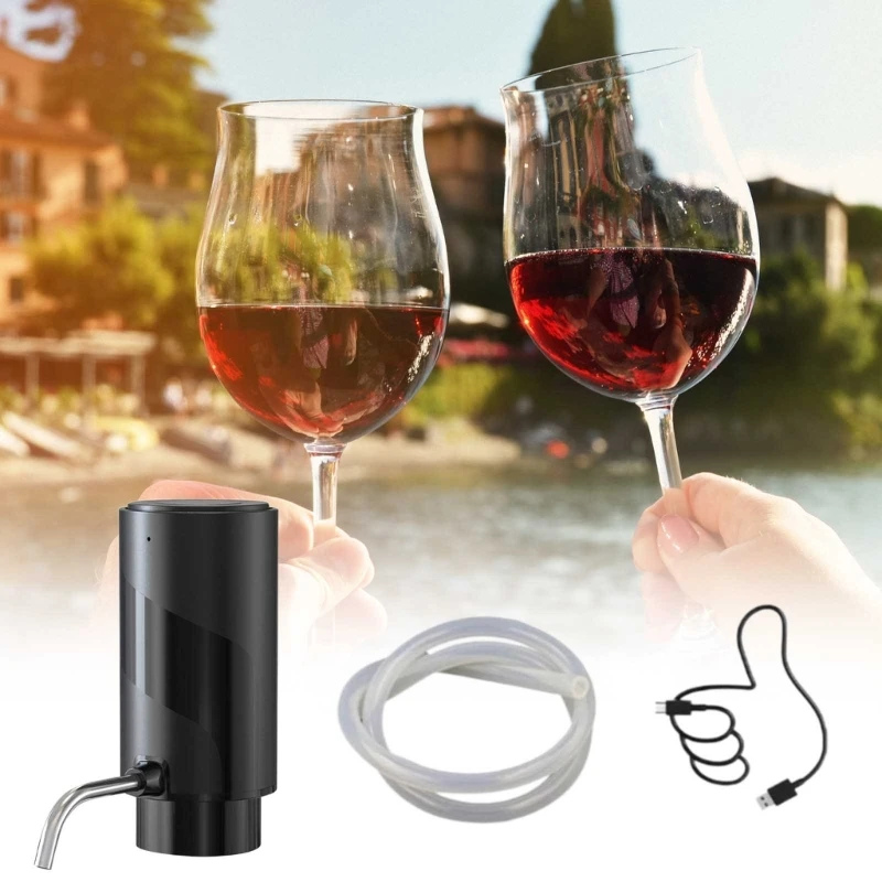 Intelligent Wine Dispenser Rapid and Efficient Wine Decanter USB Rechargeable Automatic Wine Dispenser ABS Material A6HB
