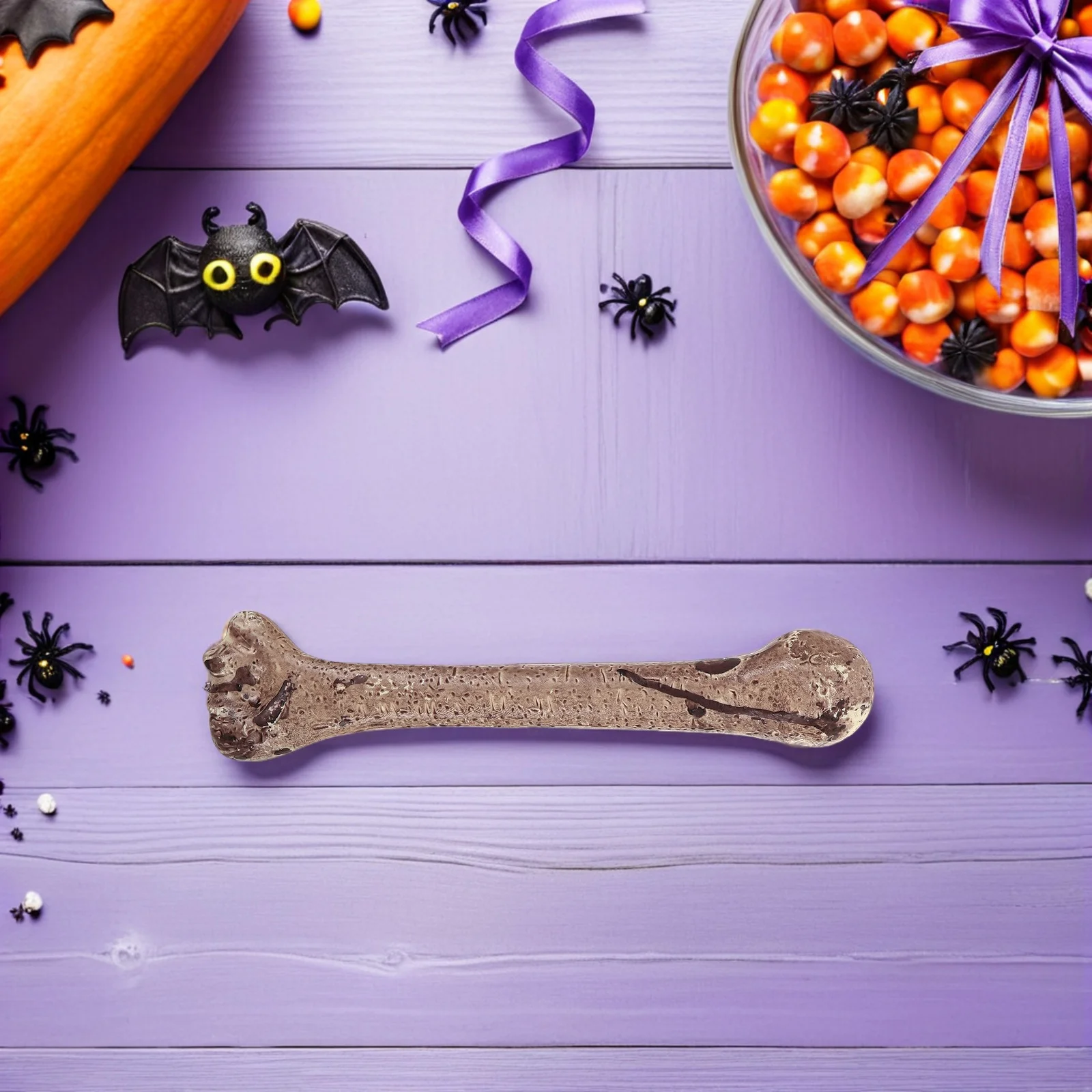 4 szt. Symulowane kości na Halloween, plastikowe sztuczne kości, dekoracja DIY, straszne rekwizyty na imprezę, nawiedzony dom, plastikowe kości, kości na Halloween