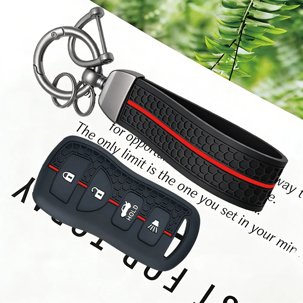 Waterproof Silicone Key Cover Keychain For Nissan Tiida Xtrail Altima Sentra Fit Infiniti FX35 QX56 JA60 Car Key Accessories