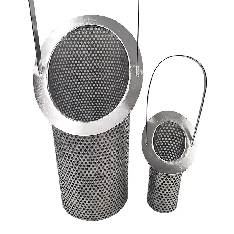 304 Stainless Steel Water Filter Basket Fine Mesh Metal Strainer for Alcohol Brewing Kitchen Sieve Durable Reusable Cleaning