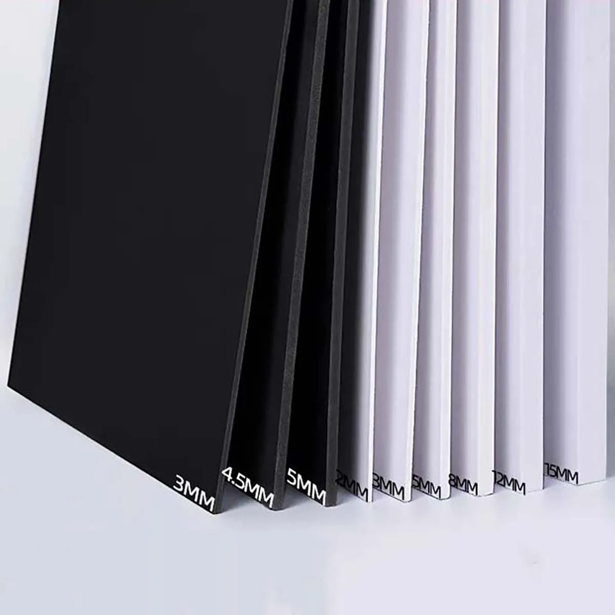 

3/5Pcs 200X300mm Black/White Chevron Board PVC Sheet Thickness 1/2/3/5/7mm Architectural Model Handmade High Density Foam Board