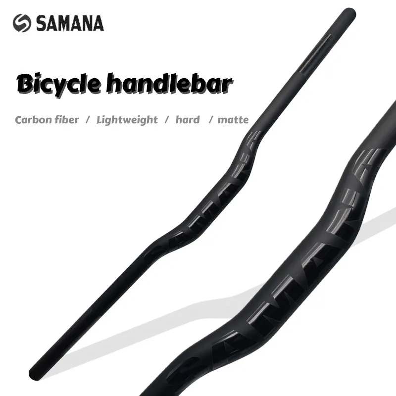 

SAMANA Mountain Bike Handlebar 31.8 mm Bike Raising Bar 600-780 mm Carbon Fiber Mountain Bike Handlebar Riding Parts