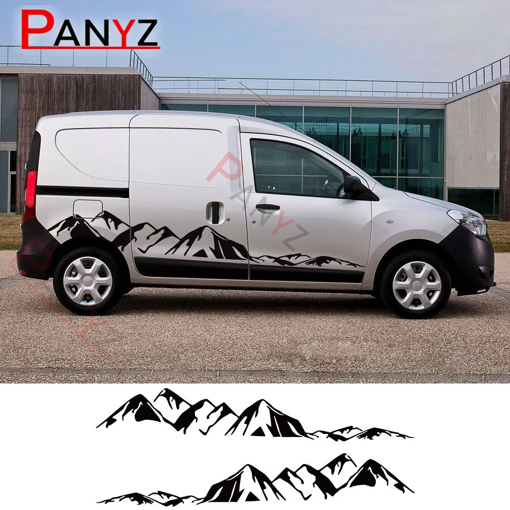 Van Stickers For Renault Dacia Dokker Camper Car DIY Side Door Stripes Graphics Vinyl Decor Decals Auto Tuning Accessories