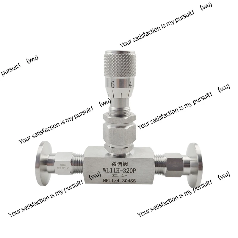 KF16 KF25 KF40 KF50 vacuum Needle Valve Micro Metering Flow Regulating Valve Controller For Water Gas Oil 304 Stainless Steel