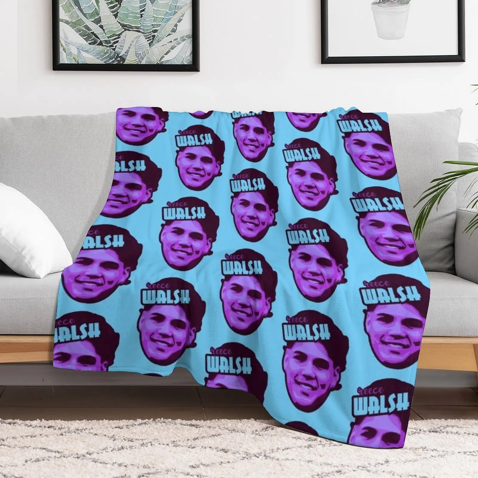 Reece Walsh NRL Rugby League Throw Blanket for winter Sleeping Bag Giant Sofa Blankets Sofas Of Decoration Blankets