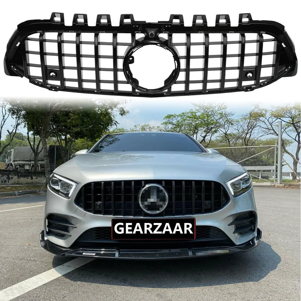 Front Bumper Grille For Mercedes A CLASS W177 A35 A45 GT Panamericana 2018+