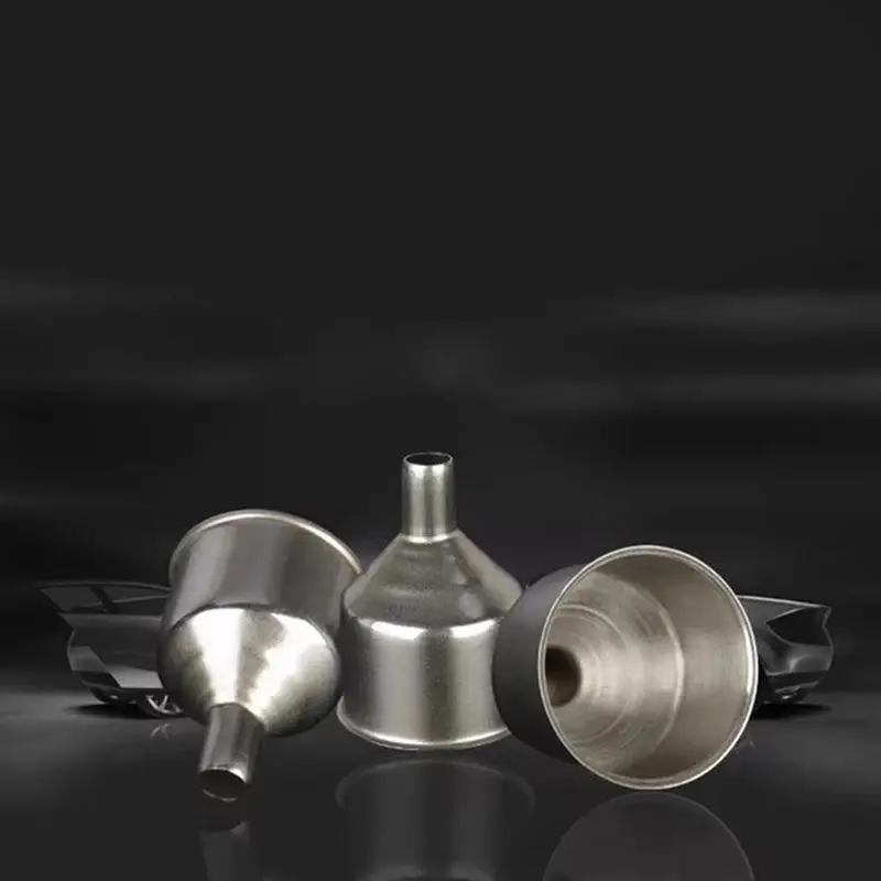 Stainless Steel Small Funnel Thickened Oil Wine Liquid Transfer Funnel Multi Caliber Household Kitchen Tool