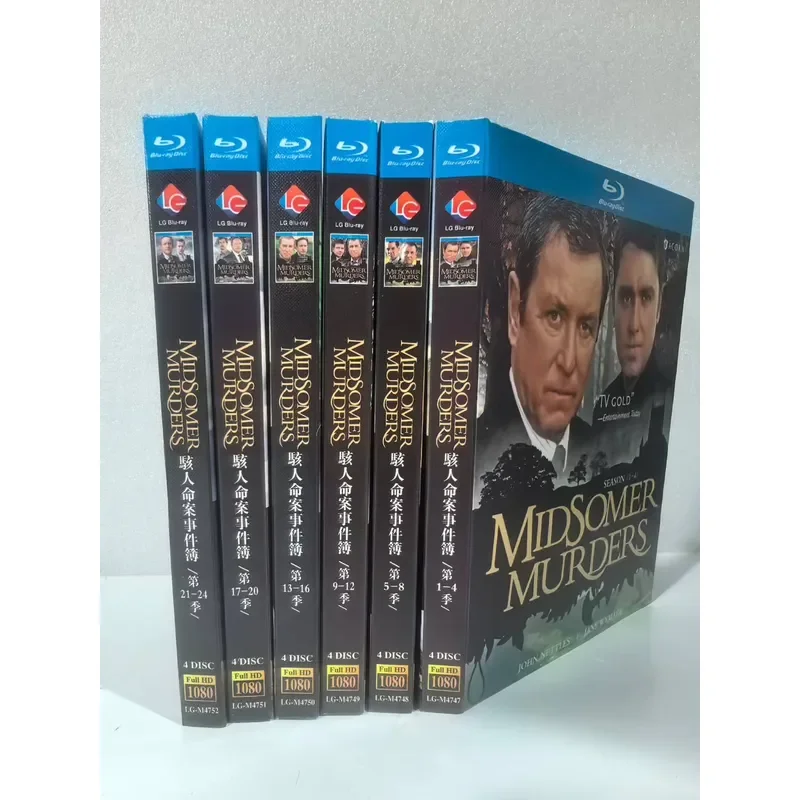 British Drama Hacking Murder Book Season 1-24 Blu-ray Complete Episodes Brand New Unopened 4 Discs Per Season