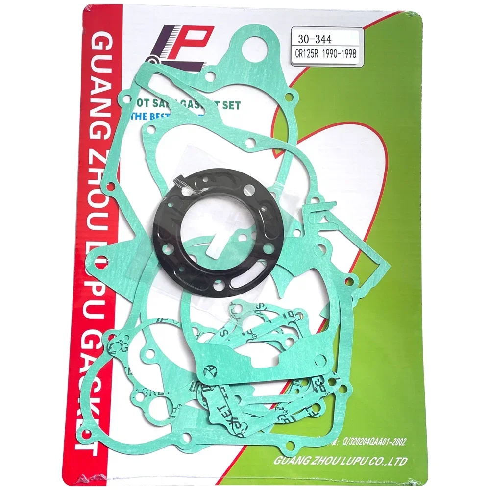 Motorcycle Crankcase Engine Covers Cylinder Head Gasket Kits Set For Honda CR125R CR125 R CR 125R 1990-1997