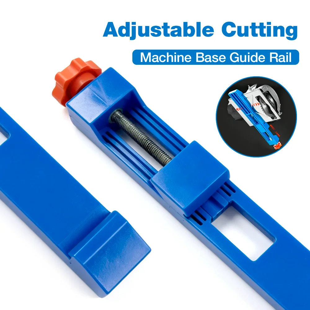 

1Pc Adjustable Cutting Machine Base Guide, ABS Plastic Circular Saw Guide Rail for Woodworking/DIY/Workshop, Saw Accessories