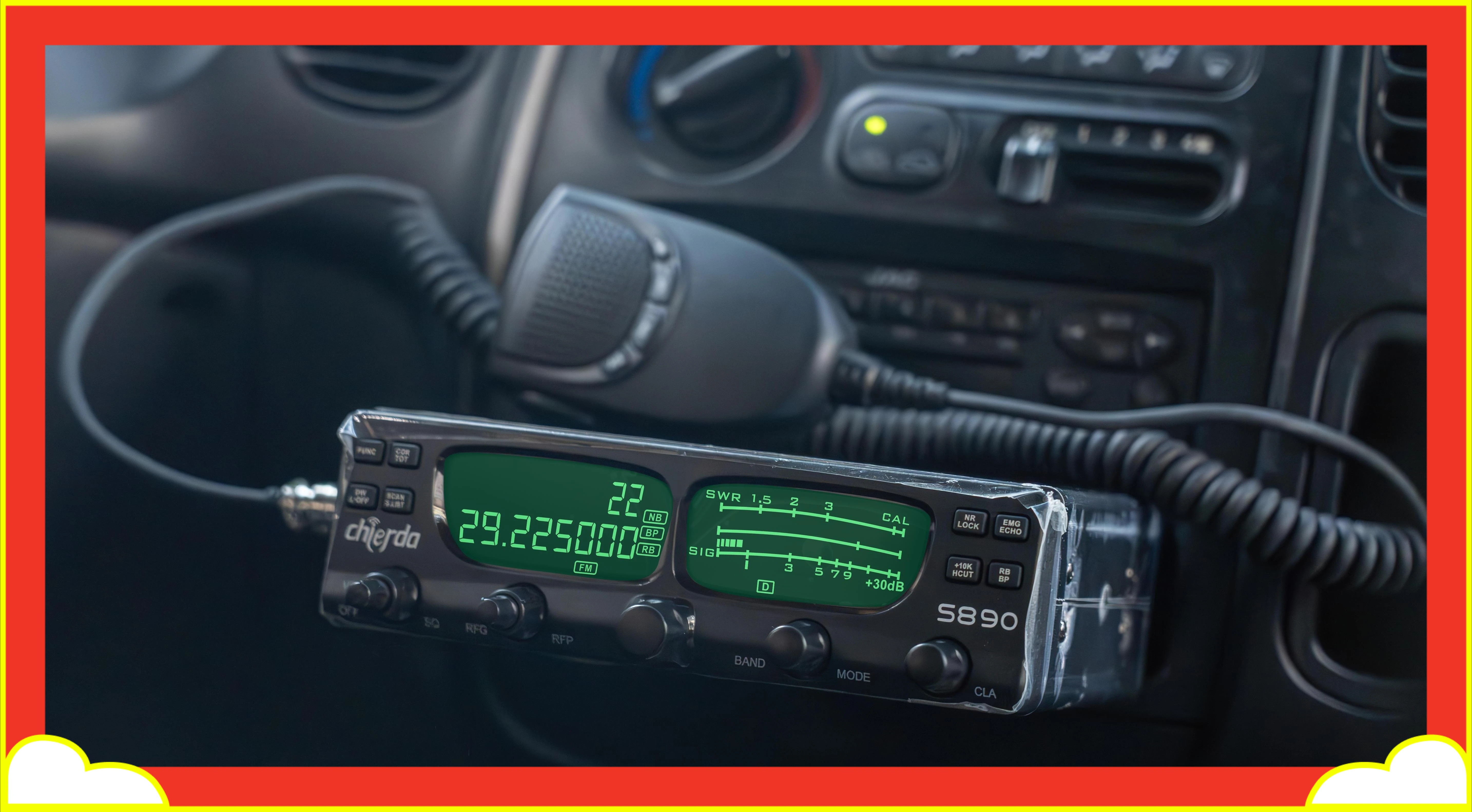 

2026 Starft S890 Long Range CB SSB Mobile for 27mhz Car Marine radio AI Noise Reduce IPX-1 Water Resistant 40W Output Power