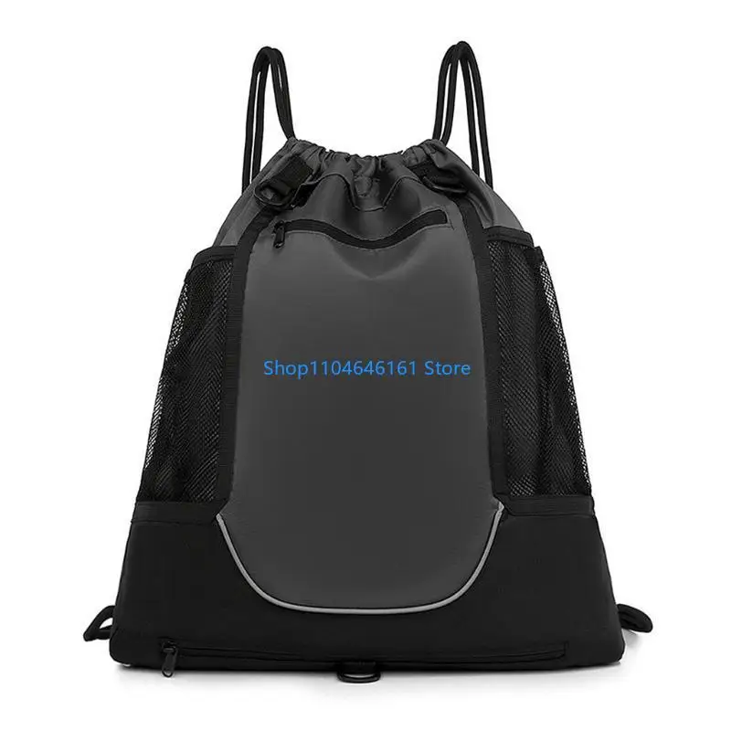 

Баскетбольная сумка через плечо на шнурке с двухсторонней сеткой Складной рюкзак