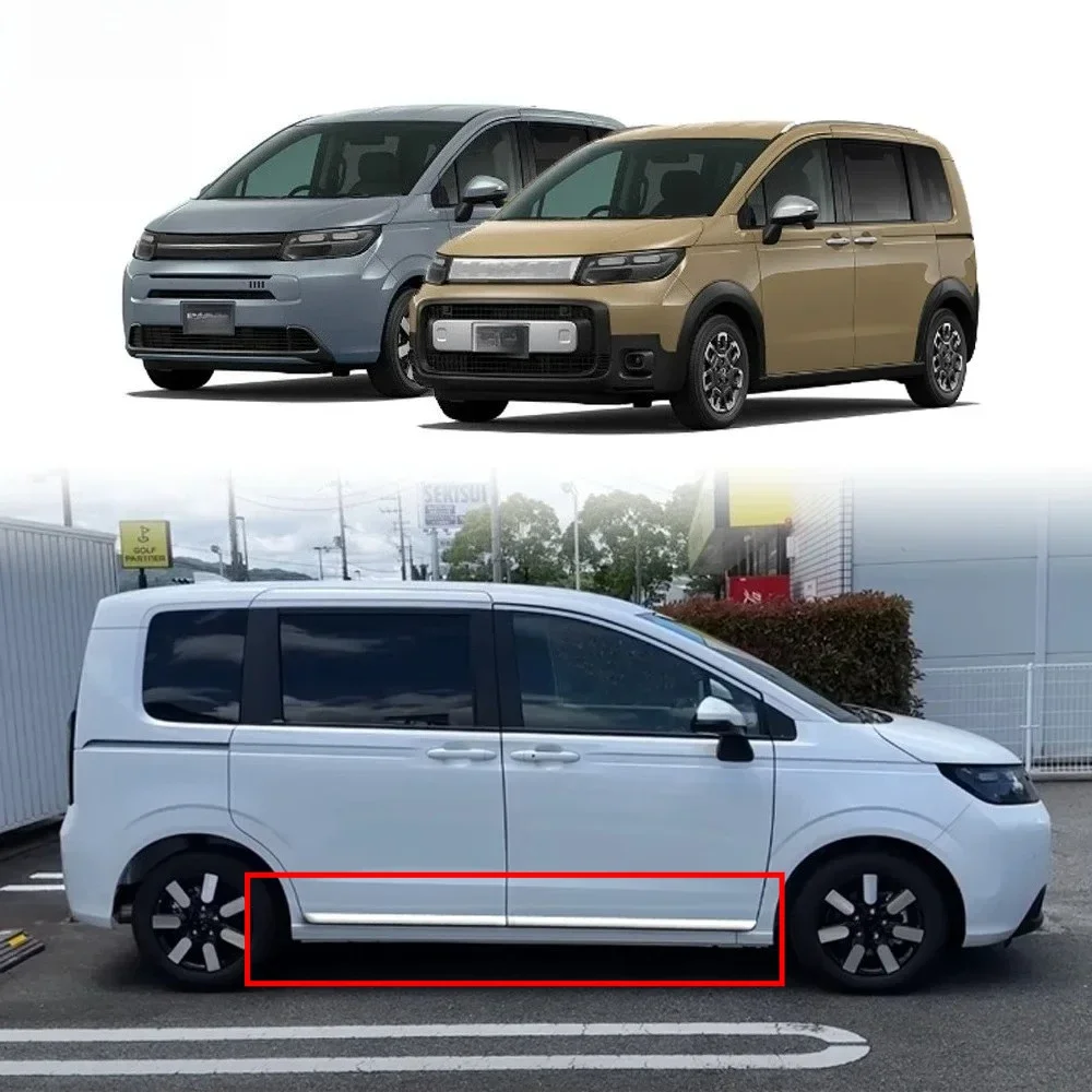 Car Door Side Moulding Skirt Trim Strip For Honda Freed 2024-2025 Air /Crosstar Exterior Accessories