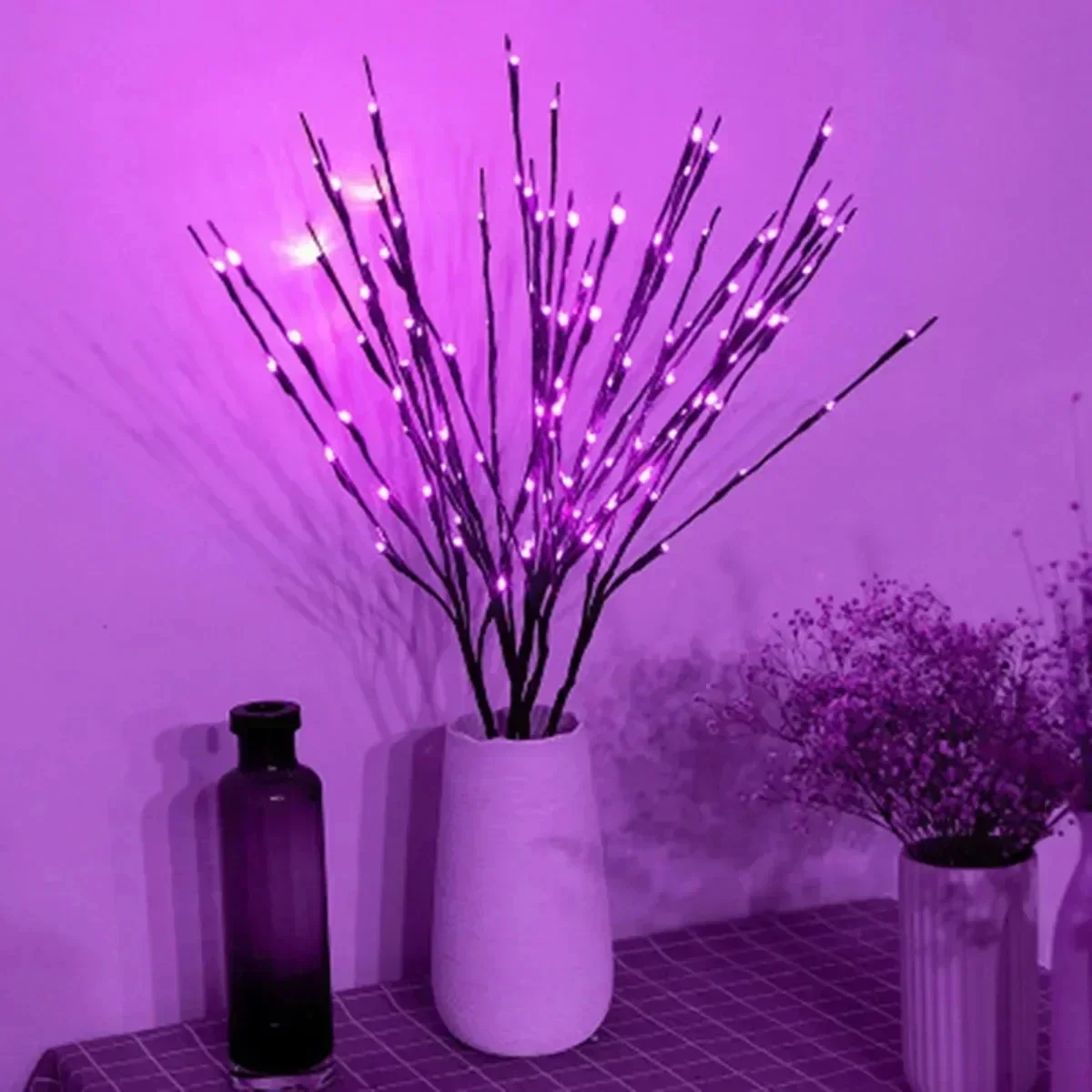 20leds LED Branch Light Zasilana bateryjnie lampa z gałęzi wierzby Sztuczna gałąź Gałązka Wazon Światła LED na imprezę Wróżka DIY Wystrój pokoju — zdjęcie 6