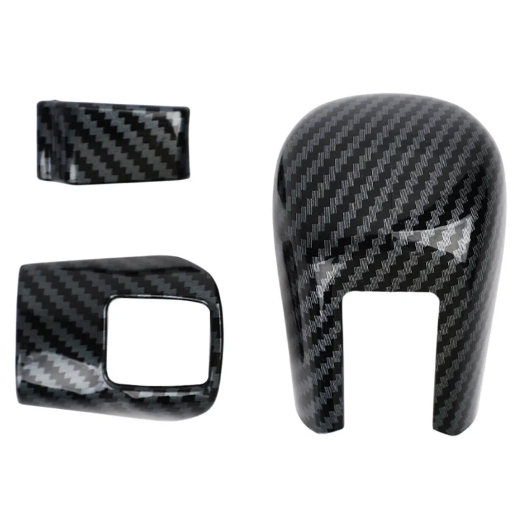 For Honda Civic 10th Gen FC FK 2016-2021 Carbon Fiber Style Gear Shift Knob Cover ABS Gear Lever Head Trim Interior Accessories view 6