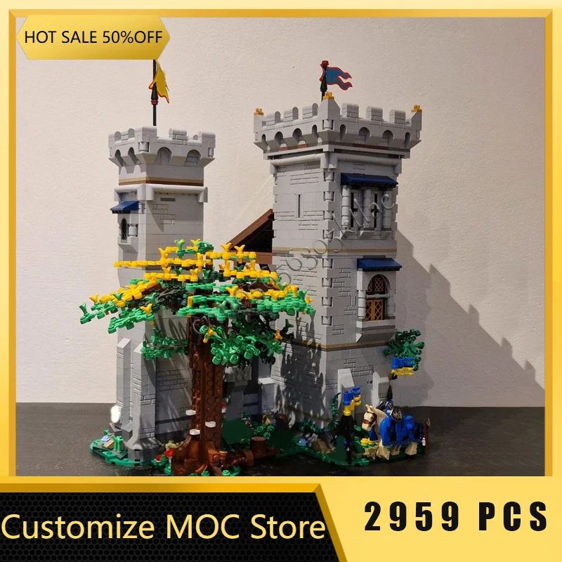 2959 PCS MOC Medieval Modular One Third Castle Model Building Blocks DIY Creative Assembly Bricks Toys Children Christmas Gifts