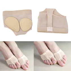 Cubierta de patas de baile para danza del vientre, cubierta de patas de Ballet, antepié, dedo del pie, Tanga, medio zapato lírico, equipo de protección deportiva, 1 par