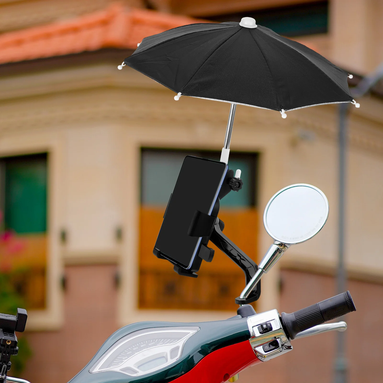 

3pcs Portable Phone Umbrella Mini Sunshade Waterproof Lightweight Outdoor Sun Protection For Bike Cycling Universal Mini