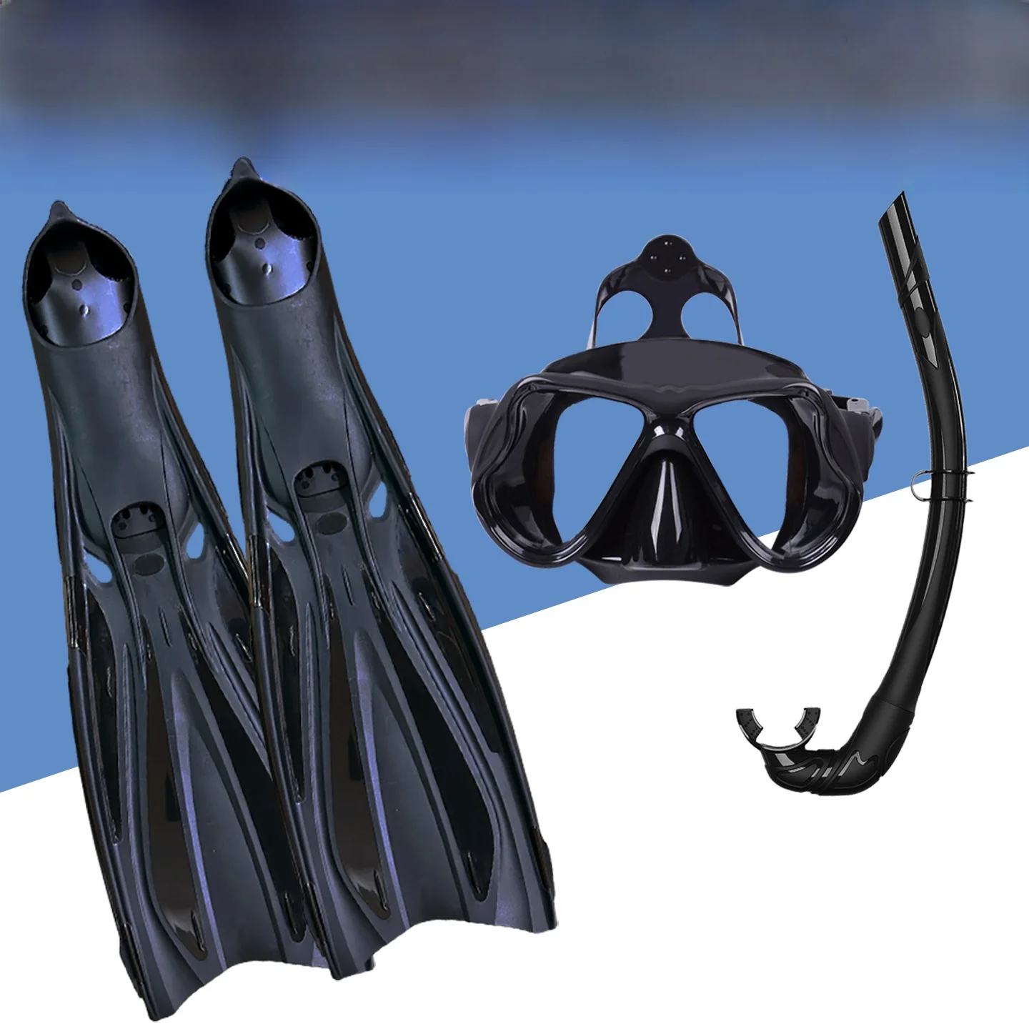 adult-snorkeling-gear-extended-length-wet-suit-fins-training-equipment-duck-webbing-swim-boots-three-treasure-frog-shoes