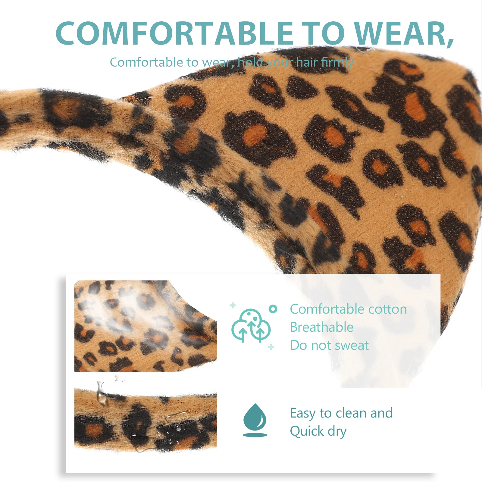 

3 шт., леопардовые повязки на голову, изысканные обручи для волос с животными, аксессуары для волос для женщин, вечерние, банкетные, леопардовая повязка на голову