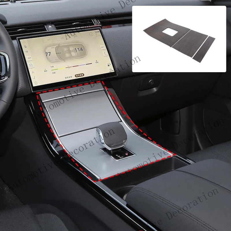 Z+ Oak Wood Grain Center Gear Shift Panel Cover For Range Rover Velar L560 2025+