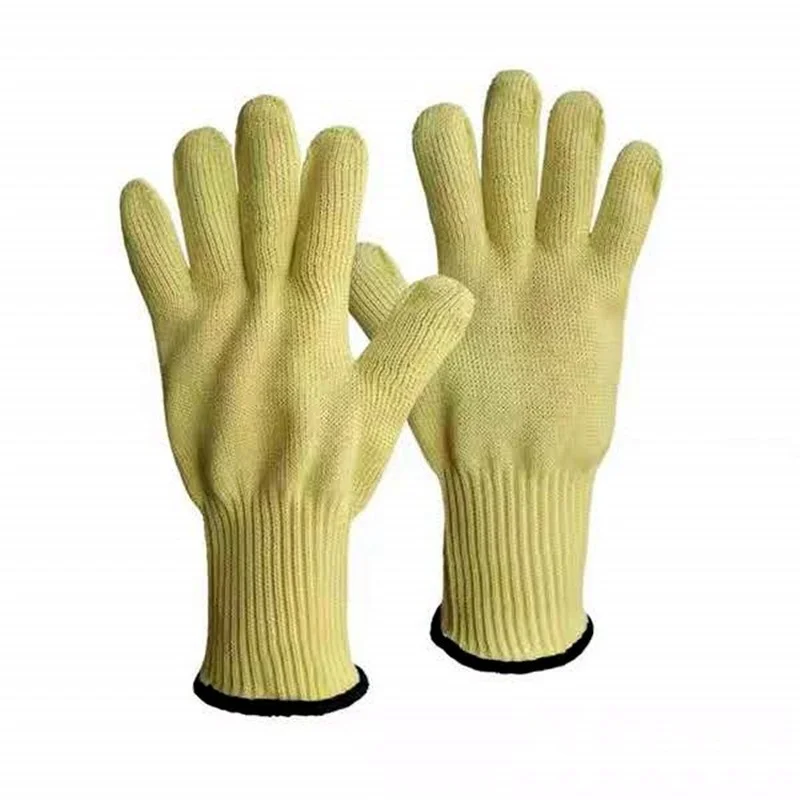 High Quality Thicken Double Cotton 500 Celsius Super Heat Resistant Anti Burn Heatproof Gloves Oven Kitchen White