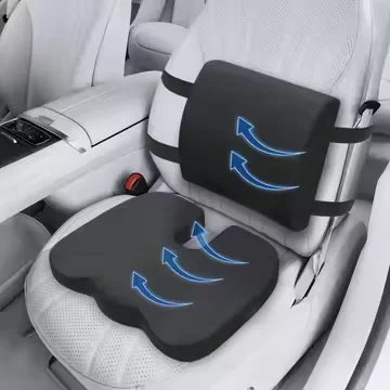 Smart Library The Memory Foam Massage Cushion Bounces Back Slowly