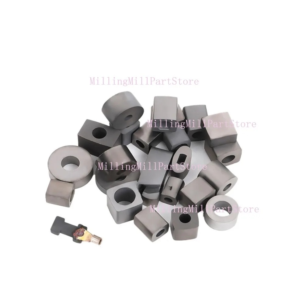 1 buah Fitting pemotongan kawat EDM blok konduktif GY3 kursi terisolasi bahan batang konduktif tahan aus, baja Tungsten keras
