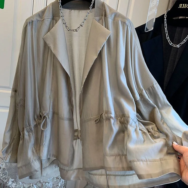 Losse effen kleur, matchende damesoverhemden, grote maten, casual, eenvoudige top met V-hals, dagelijks woon-werkverkeer, zonwerend vest