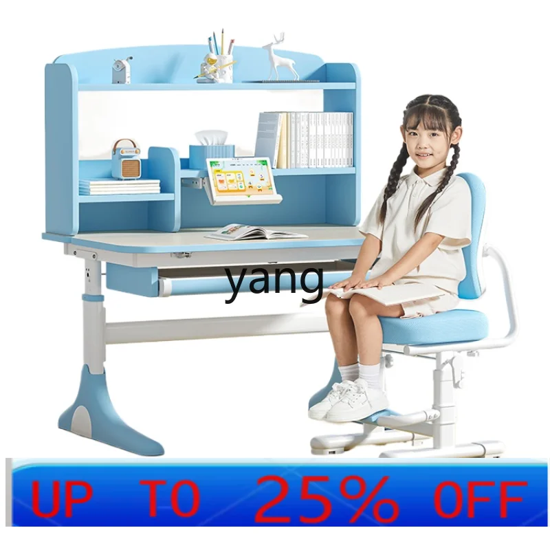 CX Elementary School Student Desk Children's Tables and Chairs Suit Household Writing Desk Solid Wood