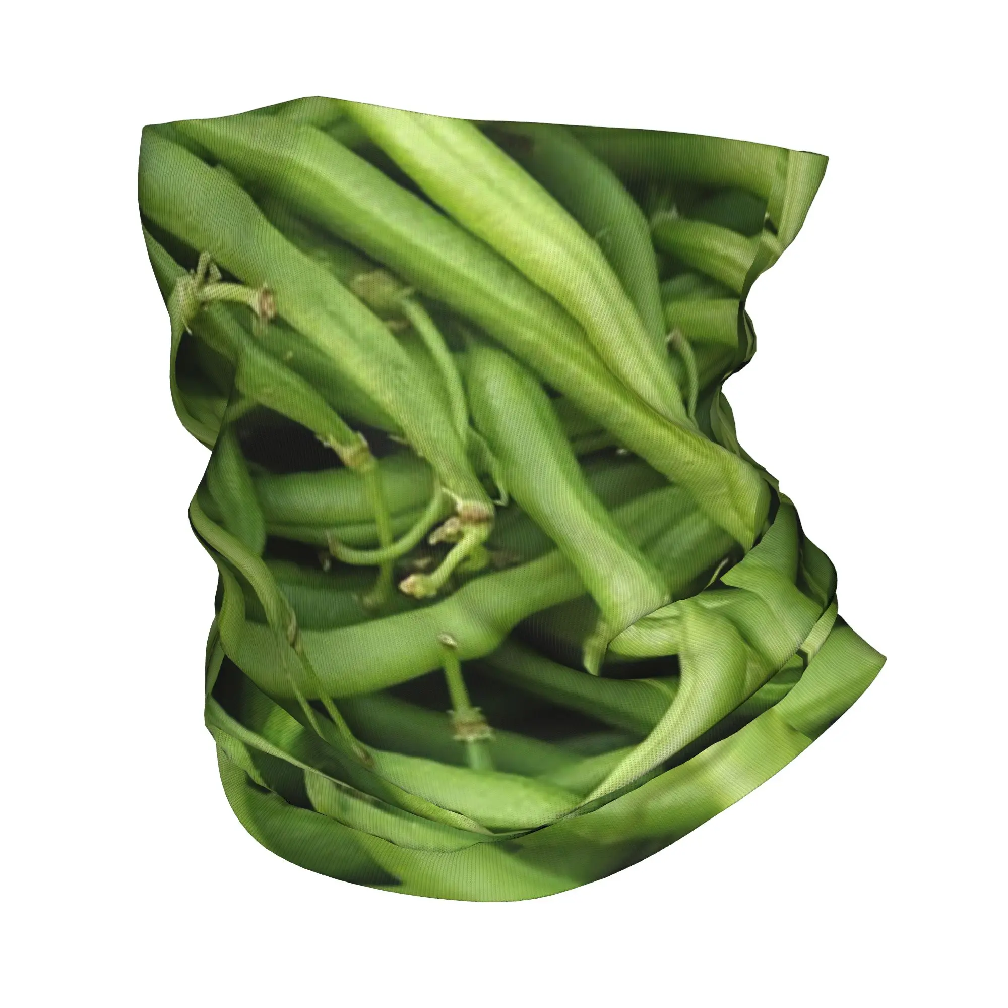 

Бандана с зеленой фасолью, шарф с принтом, теплый головной убор для верховой езды для мужчин, женщин, взрослых, дышащий