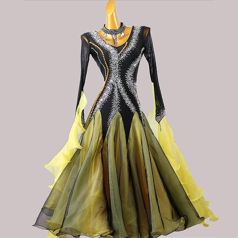 

Ballroom Dance Competition Dresses Dance Costumes Waltz Dress For Dancing Clothes Dance Wear Dress Rumba Standard Ballroom Dress