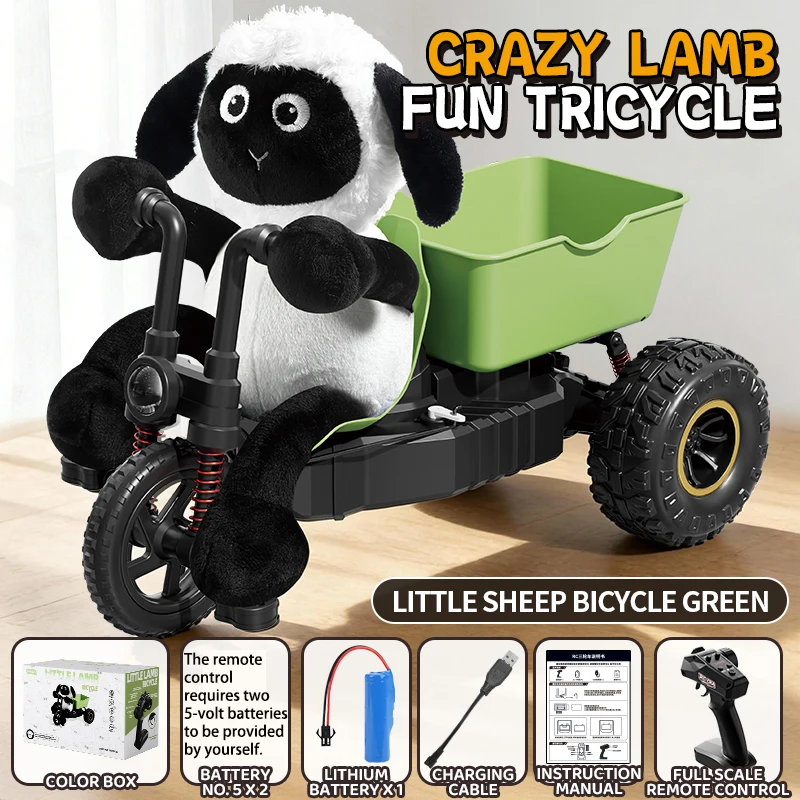 Rc Lamb Driewieler Drift Stunt Auto Hoge Snelheid Afstandsbediening Speelgoed Cadeau voor Jongens Verjaardagscadeau Nieuw Model - afbeelding 1