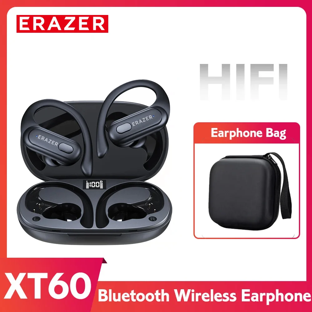 ERAZER ワイヤレスイヤホン 本体 Erazer XT60pro ワイヤレスイヤホン Bluetooth 5.3