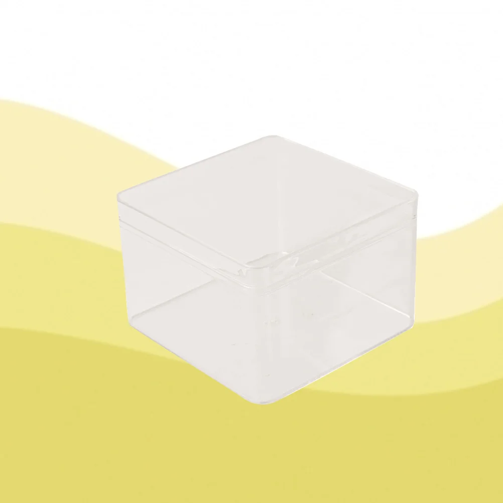 

10pcs Transparent Plastic Food Boxes Square Bottom Snack Container For Cookies Biscuits Pastry Wedding Birthday Party Popcorn
