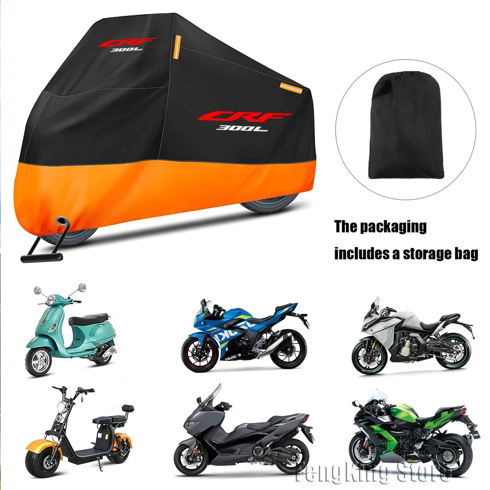 For Honda CRF300L CRF 300L CRF 300 L CRF Motorcycle Cover Waterproof Outdoor Motorbike Rain Dustproof UV Protector