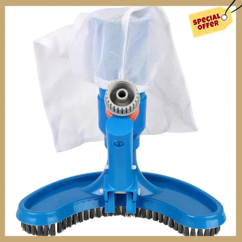 Ferramenta de limpeza desinfecção piscina aspirador de pó lagoa fonte aspirador de pó escova cabeça de sucção portátil-WMAN