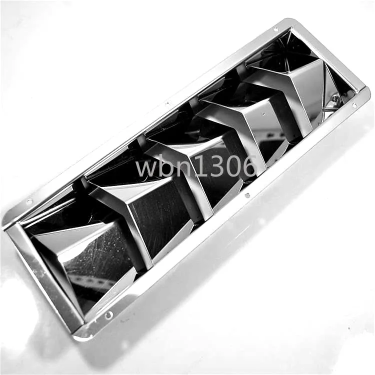 

Stainless steel, rectangular 5-column ventilation plate, ventilation window, marine yacht hardware accessories