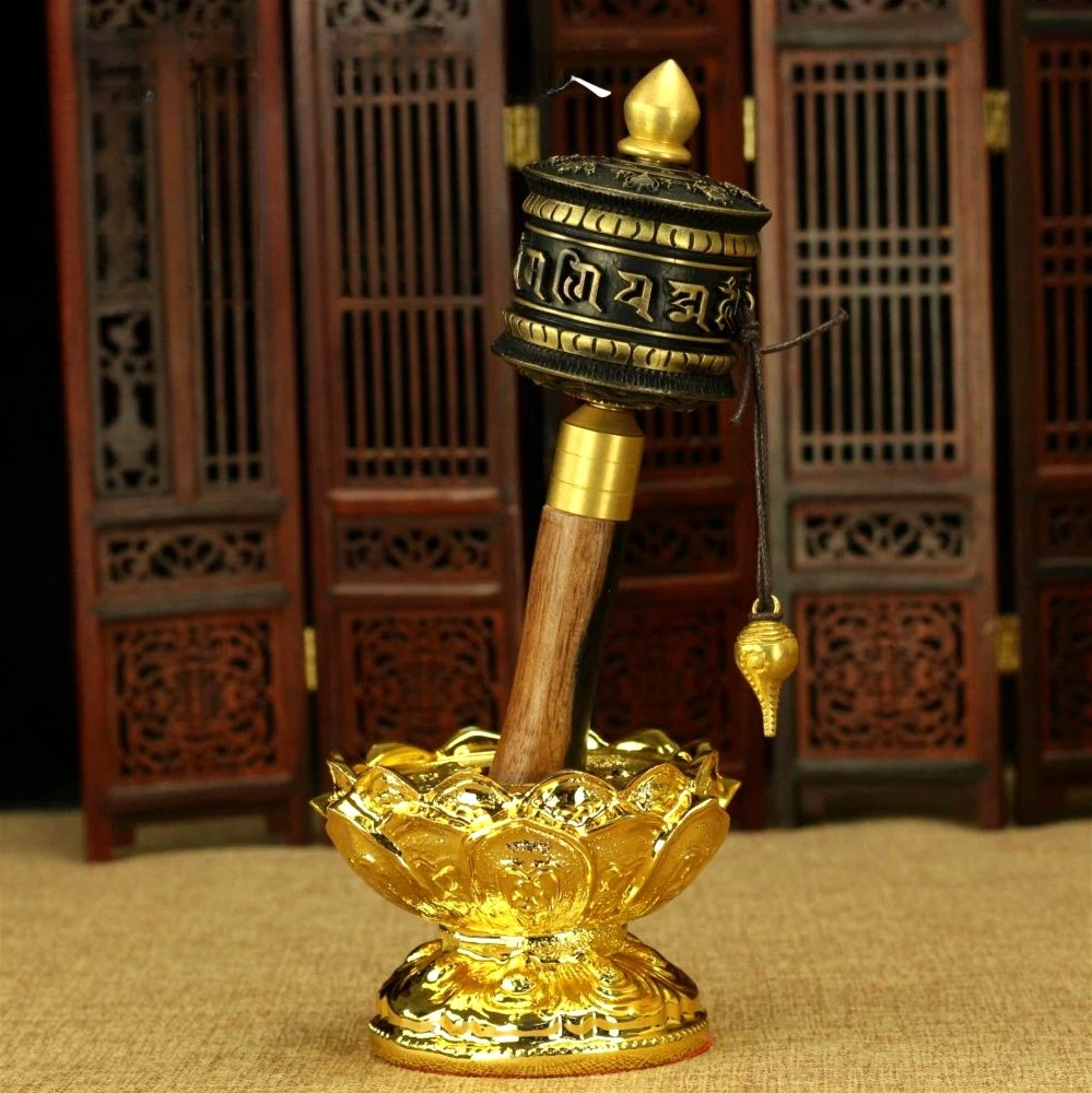 Cangmi Super Smooth Double Bearing Precision Black Sandalwood Hand Cranked Rotary Cylinder Pure Copper 40000 Times
