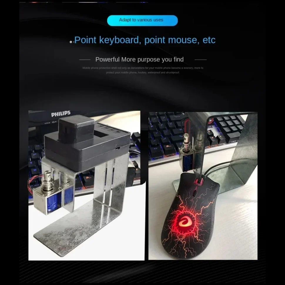 Strumento per clic automatico del mouse fisico per giochi su computer Clicker automatico per tastiera e mouse Previene offline