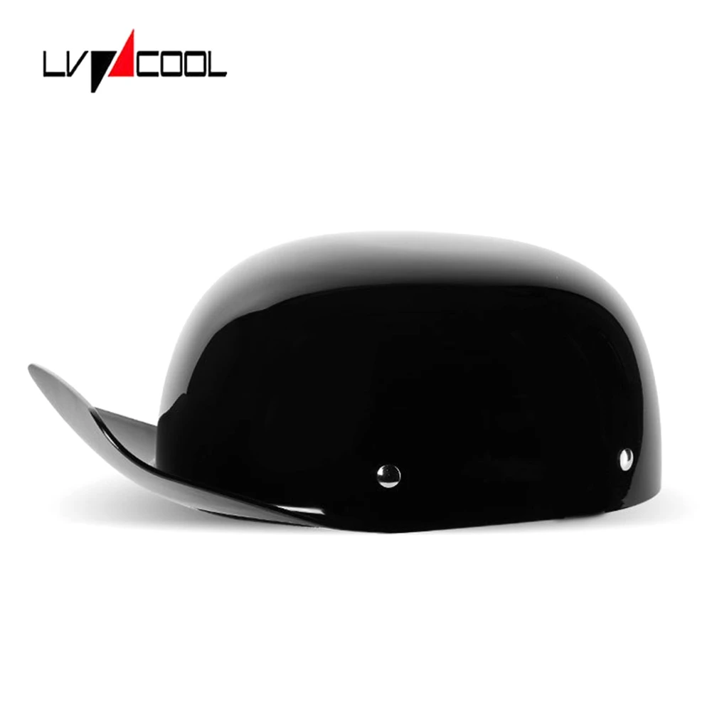 

LVCOOL 2023 Baseball Cap Helmet Motorcycle Helmets Summer Open Face Scooter for Cruiser Chopper Gangster Men Women C