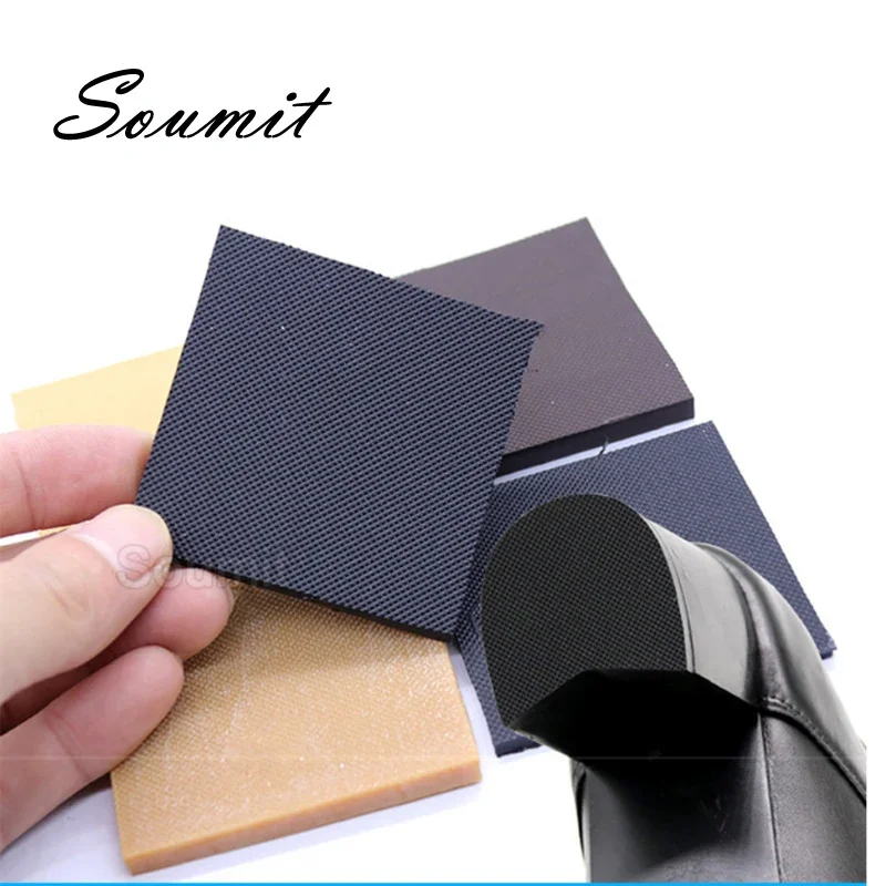 Rubber Anti-Slip Shoes Sole Protector Pads for Women High Heels Sandal Non-Slip Cushion Repair Square Heel Shoe Bottom Patch Pad