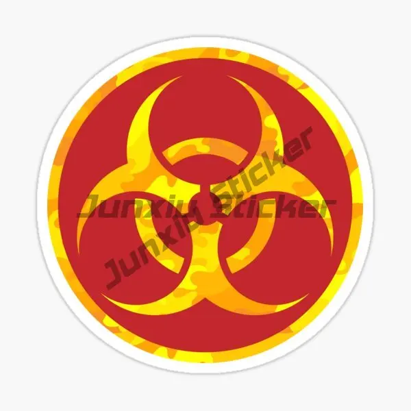 Attention Radioactive Sticker Nuclear Radiation Car Graffiti Water Computer Guitar Luggage Decal