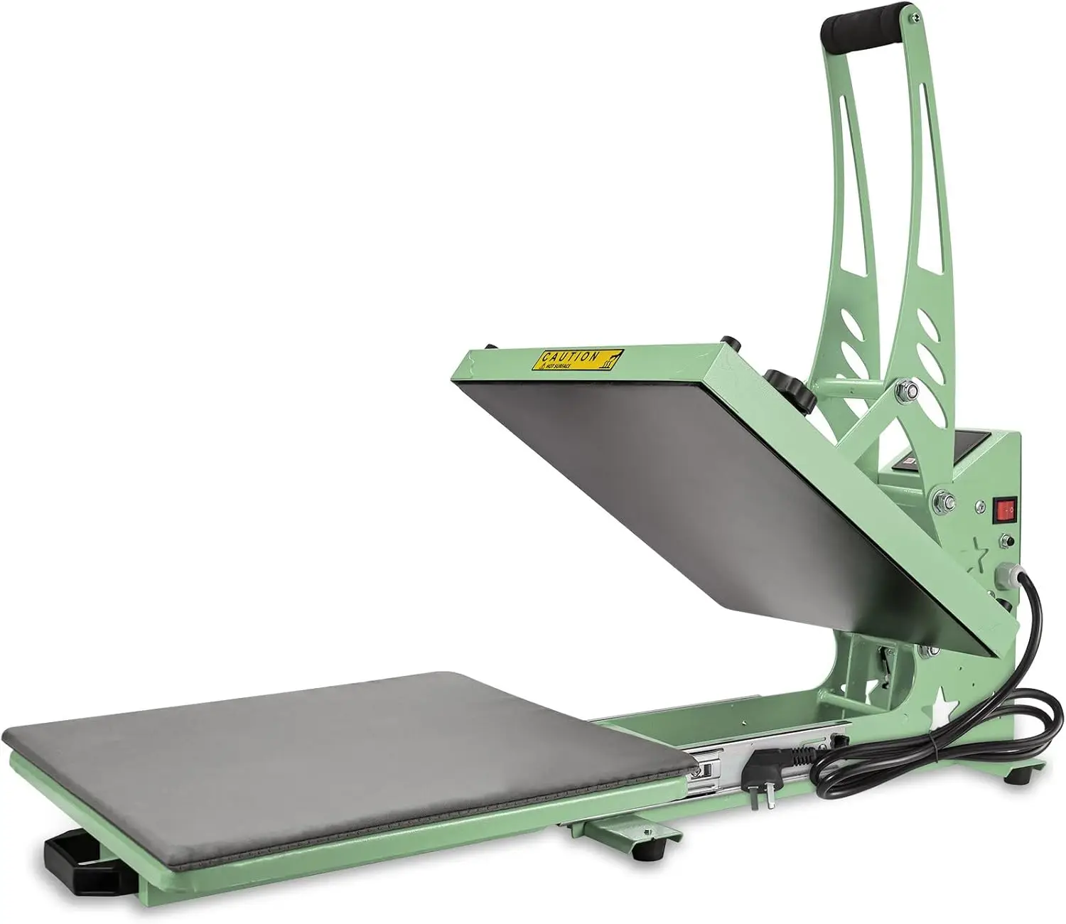 

Heat Press 15x15 Slide Out Heat Press Machine, Industrial Digital Heat Transfer Machine Sublimation for T-Shirt Green