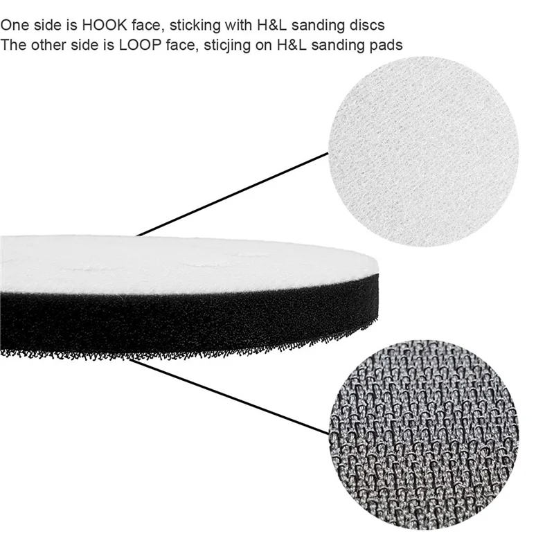 

20PCS 5 Inch(125Mm) 8-Hole Soft Sponge Interface Pad For Sanding Pads And Hook And Loop Sanding Discs-A73I
