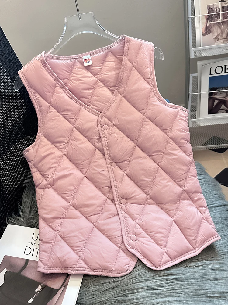 

Женский утепленный хлопковый жилет-майка: легкий, приталенный, теплый базовый слой, внутренняя одежда, облегающий жилет с подплечниками