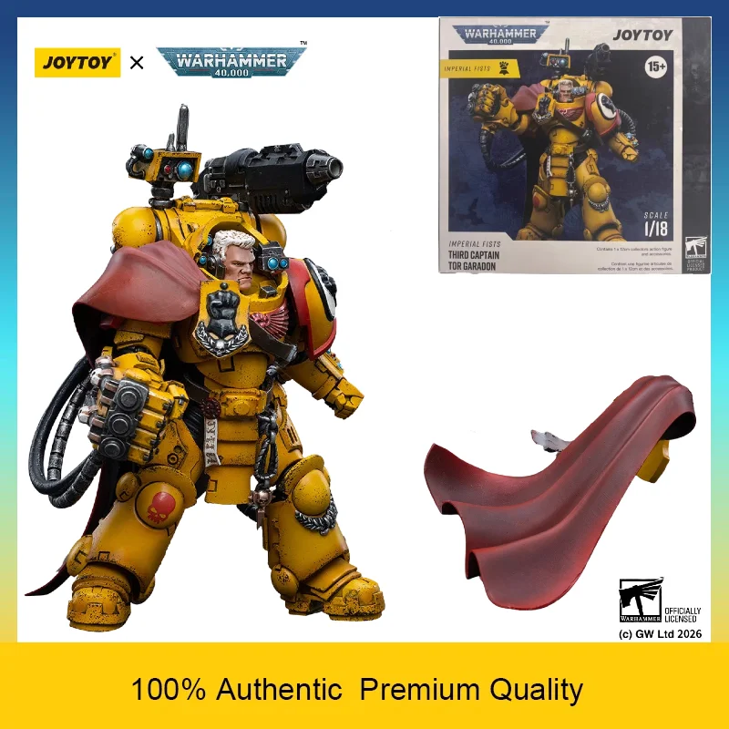 

JOYTOY Warhammer 40k Imperial Fists Third Captain Tor Garadon 1/18 Articulated Action Figure Collectible Model Toys In Stock