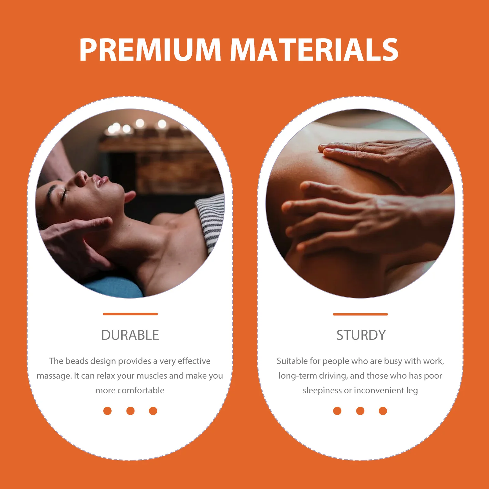 

Portable Wood Massage Stick 8-Bead Body Massager Back Massager Tool for Muscle Relaxation and Fatigue Relief Massage Stick