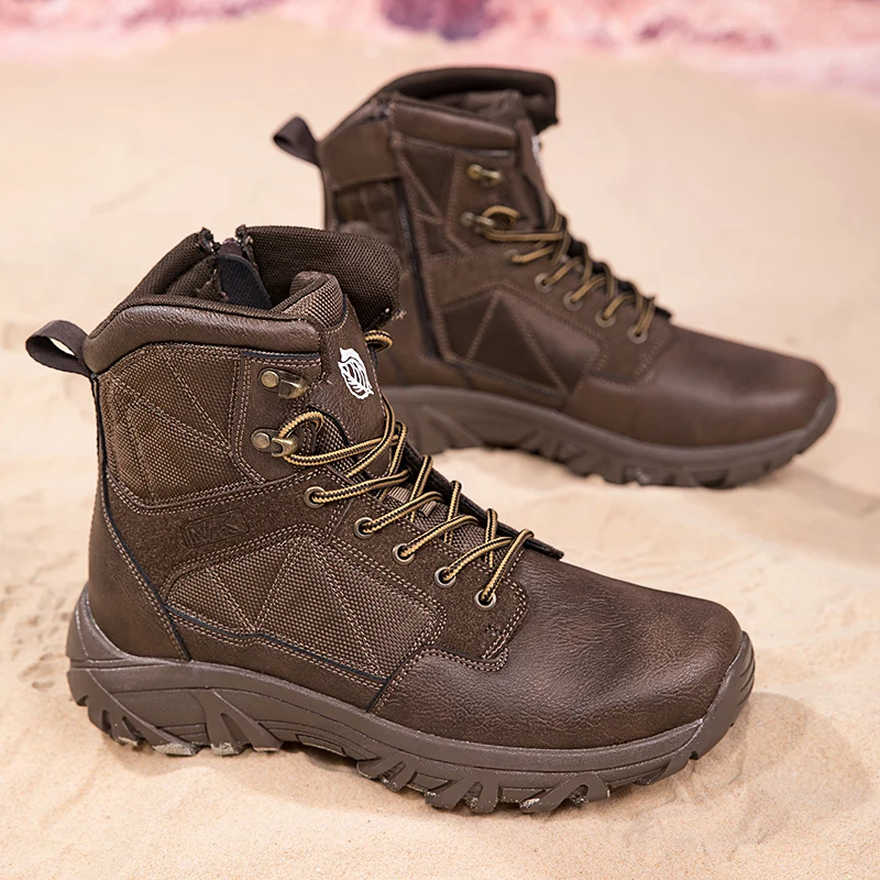 Men Military Tactical Boots Male Army Shoes Waterproof Women Outdoor Unisex High Quality Training Rapid Response Lace Up Safety