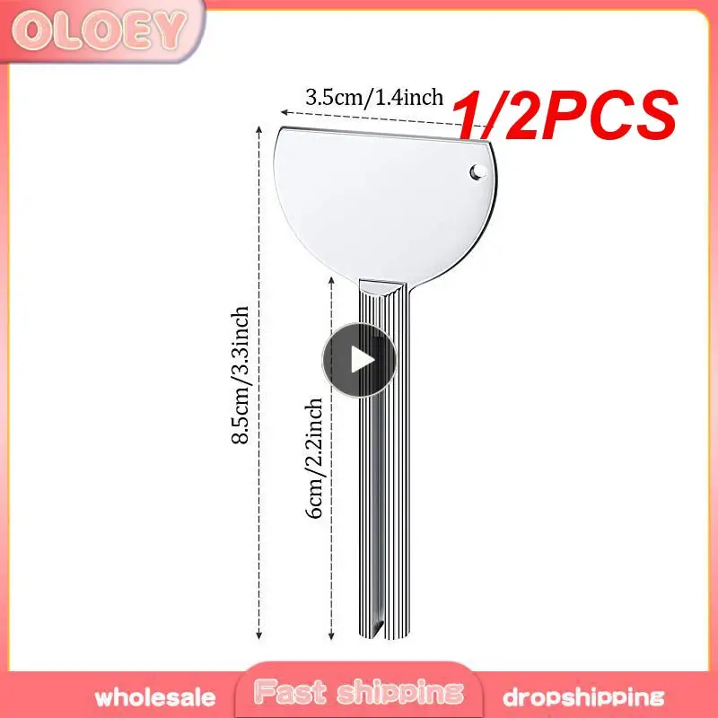 Exprimidor de pasta de dientes de tubo de 1/2 piezas, dispensador de rodillo, herramienta de Metal para teñir el cabello, llave de Color, accesorios de baño